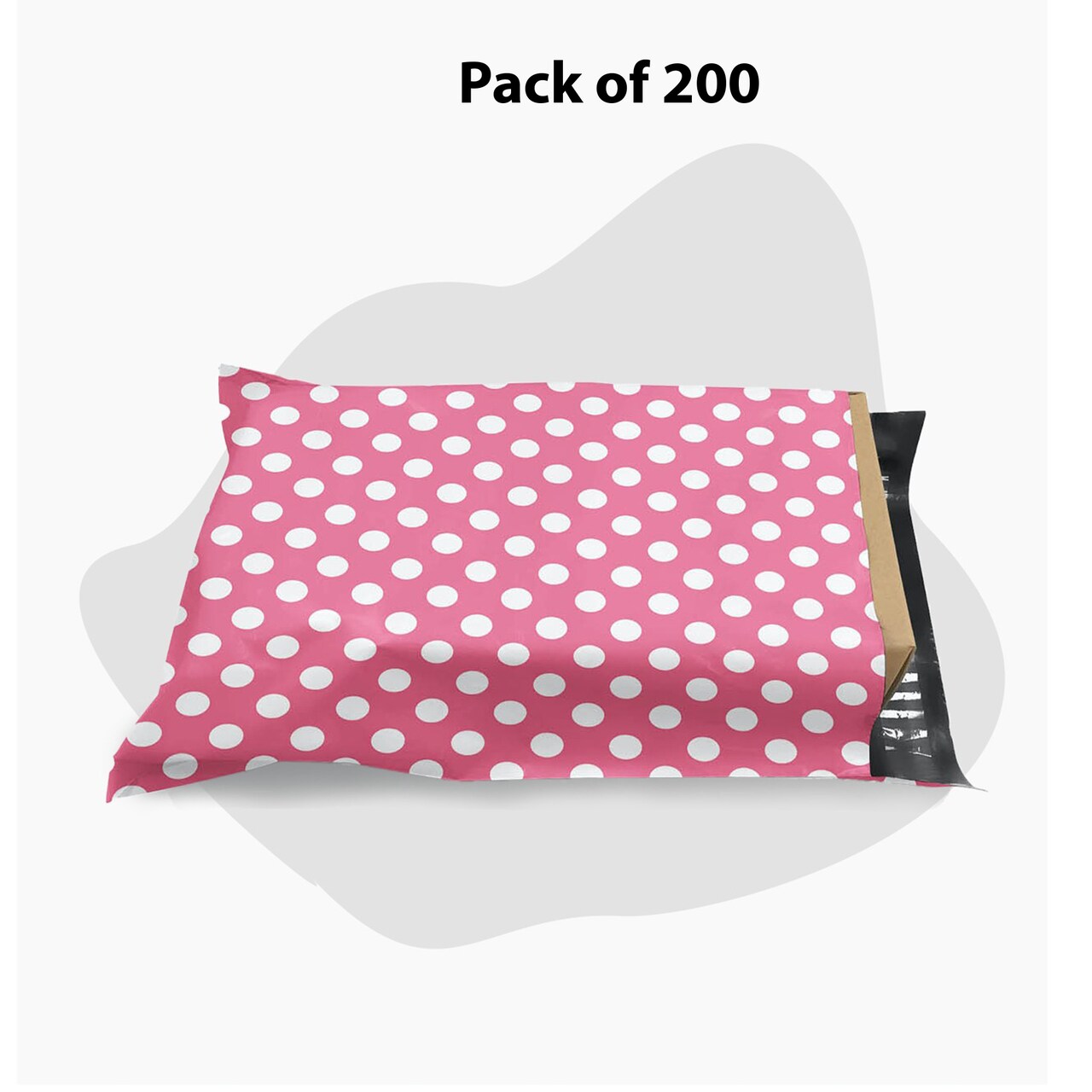 9 x 12 Polka Dot Poly Mailer Envelopes Durable 2 Mil Shipping Bags for Mailing & Packaging